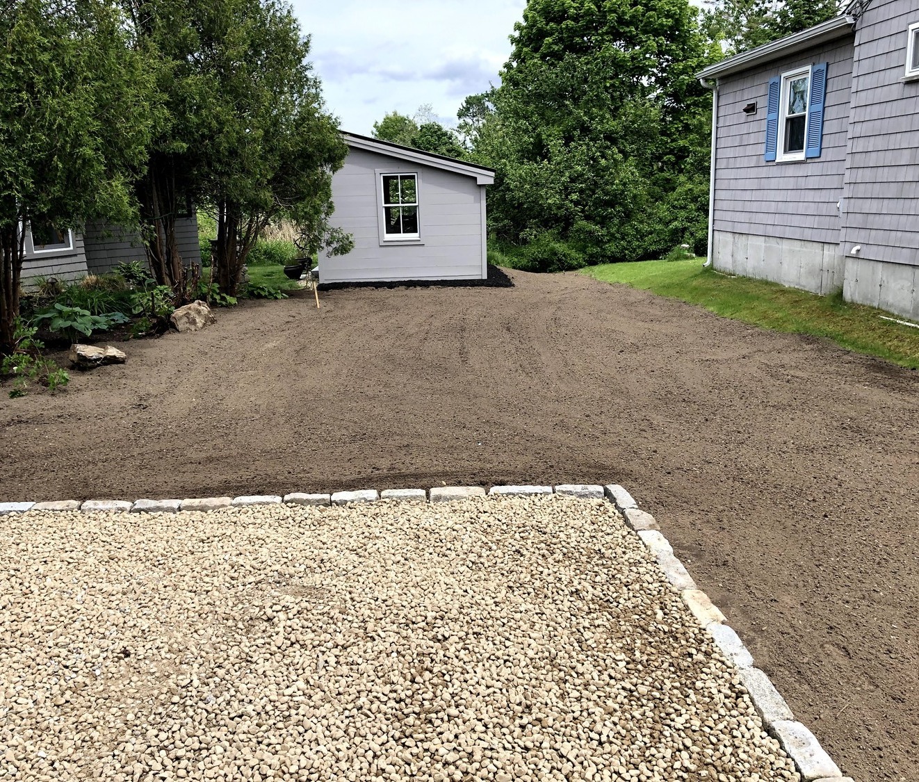 Scarborough Maine Brush Removal/Lawn Install