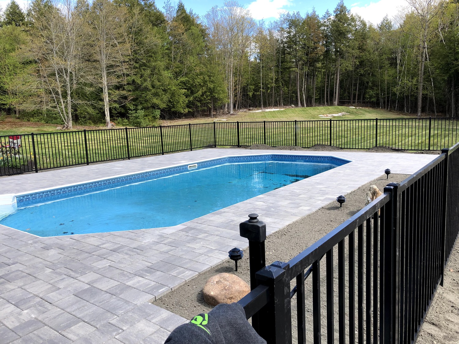 Cumberland Maine Pool Patio Install